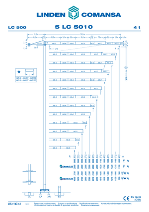Кулокран - тролейна стрела - горно въртене Comansa 5LC5010