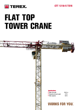 Кулокран - тролейна стрела - горно въртене Terex Comedil (Zeppelin) CTT 121 A 5