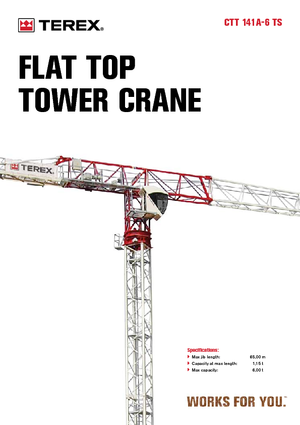 Кулокран - тролейна стрела - горно въртене Terex Comedil (Zeppelin) CTT 141 A 6