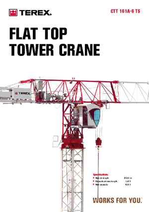 Кулокран - тролейна стрела - горно въртене Terex Comedil (Zeppelin) CTT 161 A 6