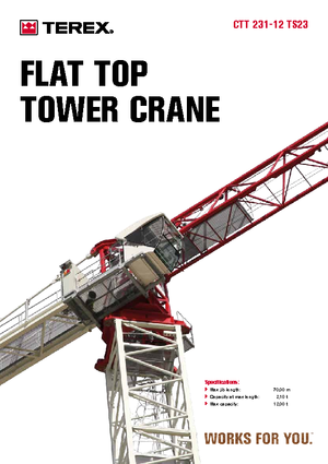 Кулокран - тролейна стрела - горно въртене Terex Comedil (Zeppelin) CTT 231-12