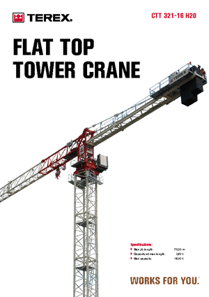 Кулокран - тролейна стрела - горно въртене Terex Comedil (Zeppelin) CTT 321-16