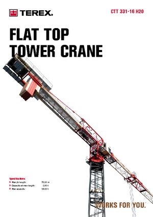 Кулокран - тролейна стрела - горно въртене Terex Comedil (Zeppelin) CTT 331-16