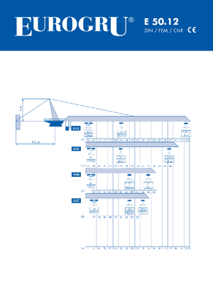 Кулокран - тролейна стрела - горно въртене Eurogru ® E 50.12