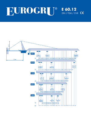 Кулокран - тролейна стрела - горно въртене Eurogru ® E 60.12