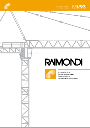 Кулокран - тролейна стрела - горно въртене Raimondi MR 93-A