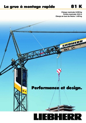 Кулокран - тролейна стрела - долно въртене Liebherr 81 K
