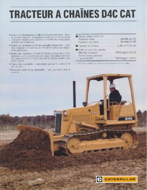 Верижен булдозер Caterpillar D 4 C