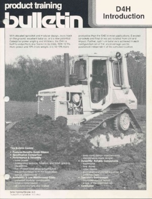 Верижен булдозер Caterpillar D 4 H MPP