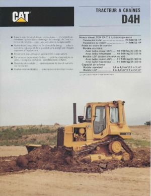 Верижен булдозер Caterpillar D 4 H MPS