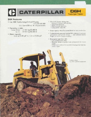 Верижен булдозер Caterpillar D 6 H DPL