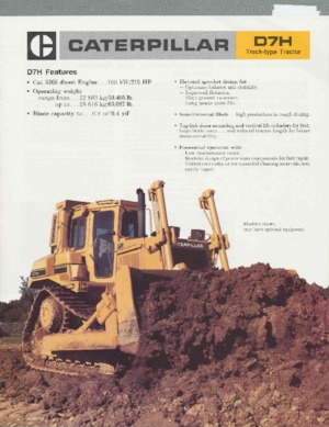 Верижен булдозер Caterpillar D 7 H DPS
