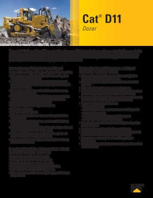 Верижен булдозер Caterpillar D11