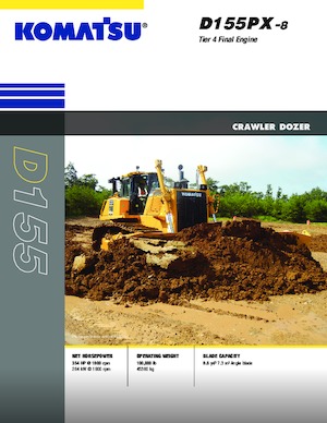 Верижен булдозер Komatsu D155PX-8 LGP