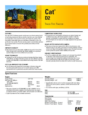 Верижен булдозер Caterpillar D2 LGP
