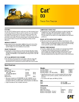 Верижен булдозер Caterpillar D3 XL