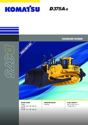 Верижен булдозер Komatsu D375A-8E0
