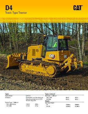 Верижен булдозер Caterpillar D4 LGP