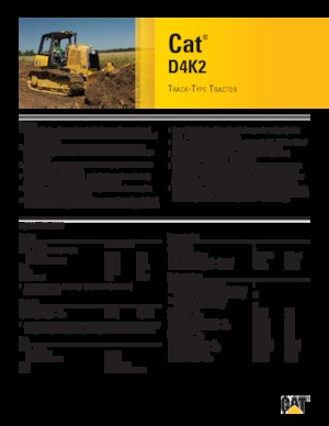 Верижен булдозер Caterpillar D4K2 XL