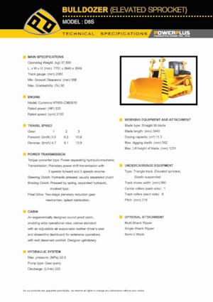 Верижен булдозер PowerPlus D8S