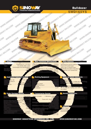 Верижен булдозер Sinoway SWD165YS