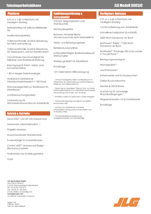 Пълзящи телескопични подемници JLG 660SJC