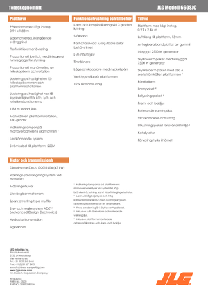 Пълзящи телескопични подемници JLG 660SJC