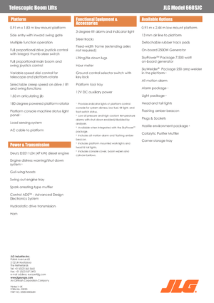 Пълзящи телескопични подемници JLG 660SJC