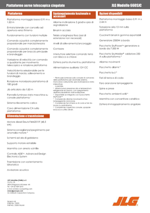 Пълзящи телескопични подемници JLG 660SJC