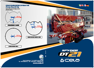Пълзящи повдигачи с подвижна стрела CELA DT21 Spyder