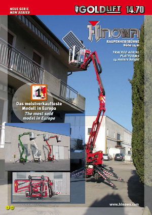 Пълзящи повдигачи с подвижна стрела Hinowa GL 14.70