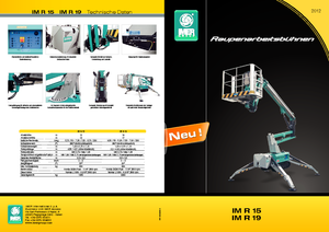 Пълзящи повдигачи с подвижна стрела Imer IM R 15