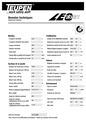 Пълзящи повдигачи с подвижна стрела TEUPEN LEO23GT 