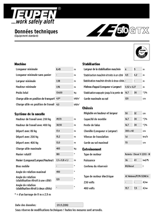 Пълзящи повдигачи с подвижна стрела TEUPEN LEO50GTX