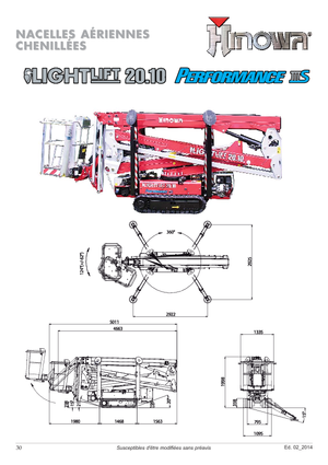 Пълзящи повдигачи с подвижна стрела Hinowa Lightlift 20.10 Performance IIIS MK3