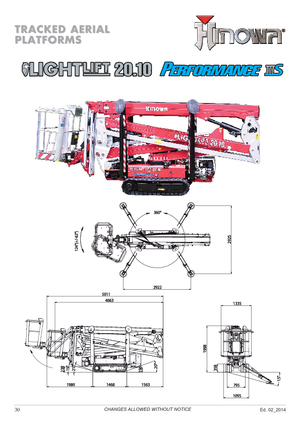 Пълзящи повдигачи с подвижна стрела Hinowa Lightlift 20.10 Performance IIIS MK3