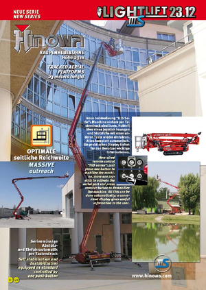 Пълзящи повдигачи с подвижна стрела Hinowa Lightlift 23.12 VA IIIS