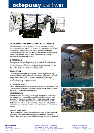 Пълзящи повдигачи с подвижна стрела Oil & Steel Octopussy 1715 Twin