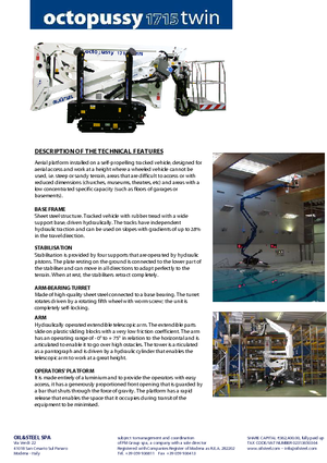 Пълзящи повдигачи с подвижна стрела Oil & Steel Octopussy 1715 Twin