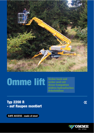 Пълзящи телескопични подемници OMMELIFT Omme 2200RBD