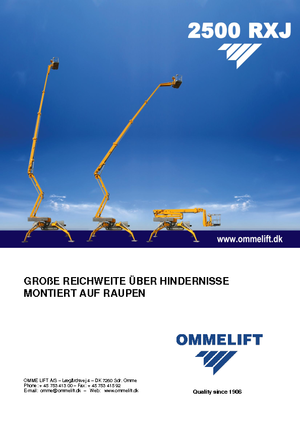 Пълзящи повдигачи с подвижна стрела OMMELIFT 2500 RBDXJ