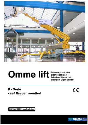 Пълзящи телескопични подемници OMMELIFT Omme 3000 RBD