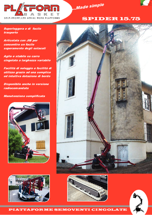 Пълзящи повдигачи с подвижна стрела Basket Spider 15.75 E-Pro