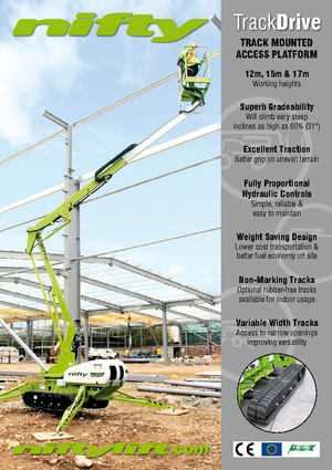 Пълзящи повдигачи с подвижна стрела Niftylift TD 120 T