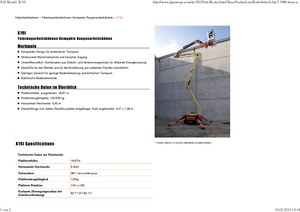 Пълзящи повдигачи с подвижна стрела JLG X19J