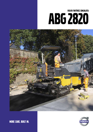 Верижни машини за асфалт Volvo ABG2820