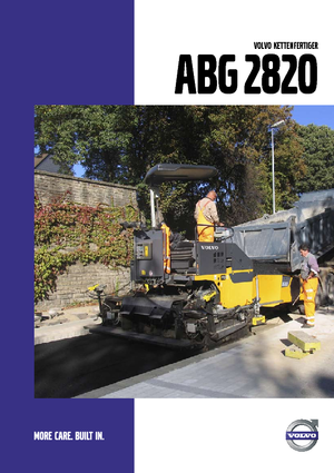 Верижни машини за асфалт Volvo ABG2820