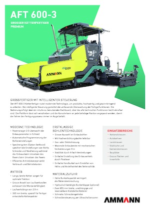 Верижни машини за асфалт Ammann AFT 600-3