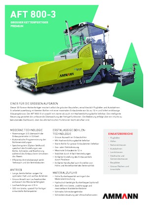 Верижни машини за асфалт Ammann AFT 800-3