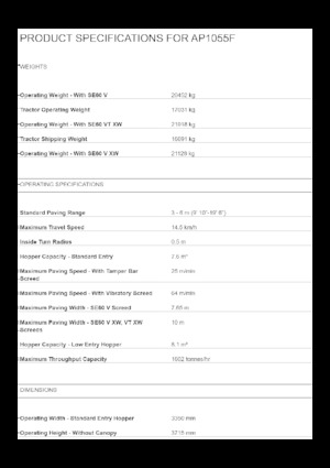 Верижни машини за асфалт Caterpillar AP1055F